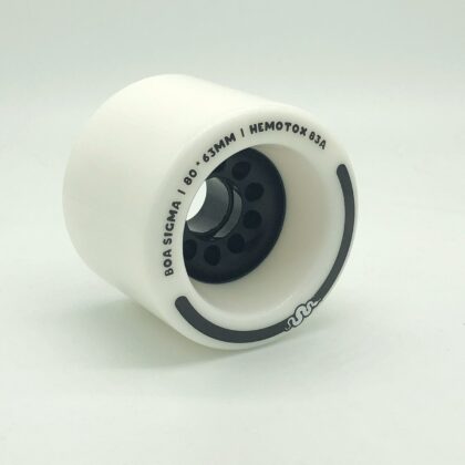 BOA SIGMA 80MM 83A WHITE LONGBOARD WHEELS
