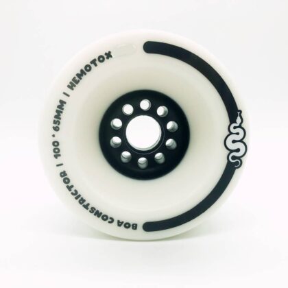 BOA CONSTRICTOR 100MM 76A ULTRA SOFT WHITE ELECTRIC SKATEBOARD WHEELS