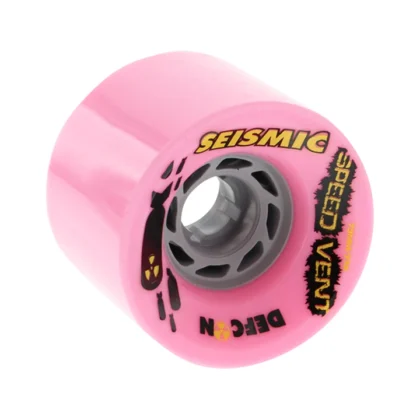 SEISMIC SPEED VENT 73MM 77A BUBBLEGUM DEFCON LONGBOARD WHEELS