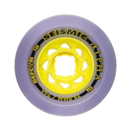 SEISMIC ALPHA 75.5MM 74A CHASE HILLER PRO WHEELS - PLUM