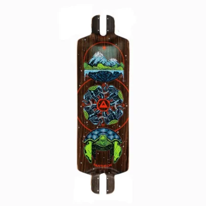 PANTHEON PRANAYAMA PUSH LONGBOARD DECK - COSMIC TURTLE