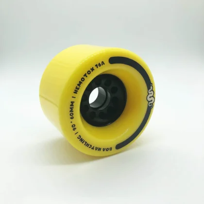 BOA HATCHLING 90MM YELLOW LONGBOARD WHEELS – ULTRA SOFT 76A