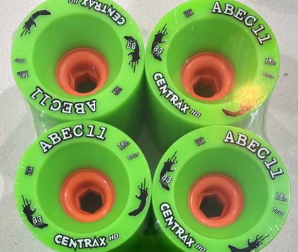 Abec 11 83mm CENTRAX HD REFLEX 74A Lime Wheels 2023