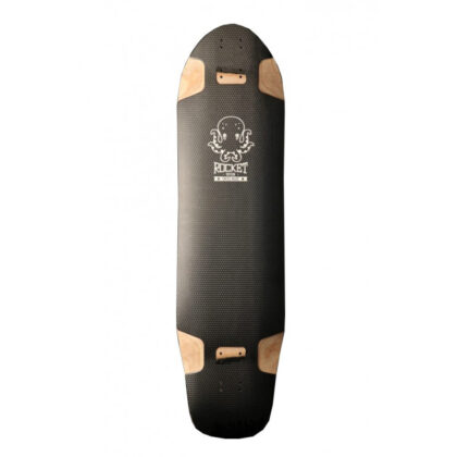 ROCKET ROTON BLACK LONGBOARD DECK