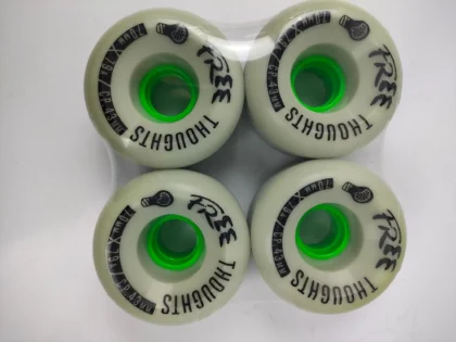 OMEN FREE THOUGHTS 70MM 79A GREY 4 PACK LONGBOARD WHEELS