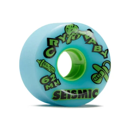 SEISMIC CRY BABY 62MM 88A BLUE ELIXIR SKATEBOARD WHEELS