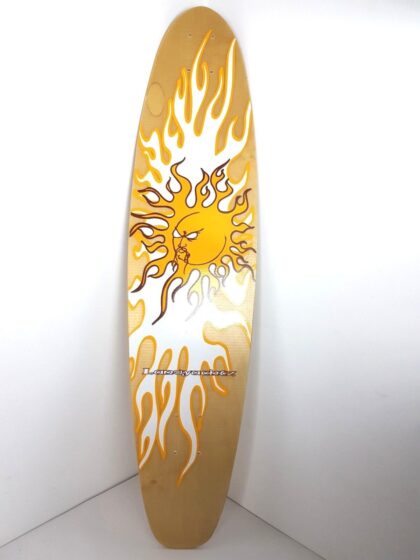 LANDYACHTZ 38" LIL THUG FLAMING SUN - HYBRID DECK ONLY