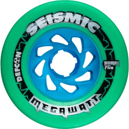 SEISMIC MEGAWATT 90MM LONGBOARD WHEELS 76A Mint