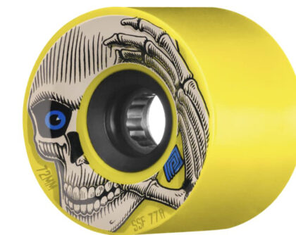 Powell Peralta Pro Kevin Reimer Downhill Longboard Wheels Yellow 72mm SSF 77A