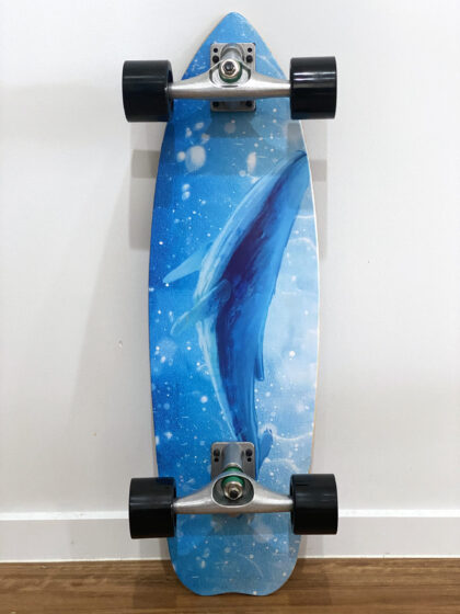 BONDI SURFSKATE COMPLETE SKATEBOARD - BIG BLUE (Whale)