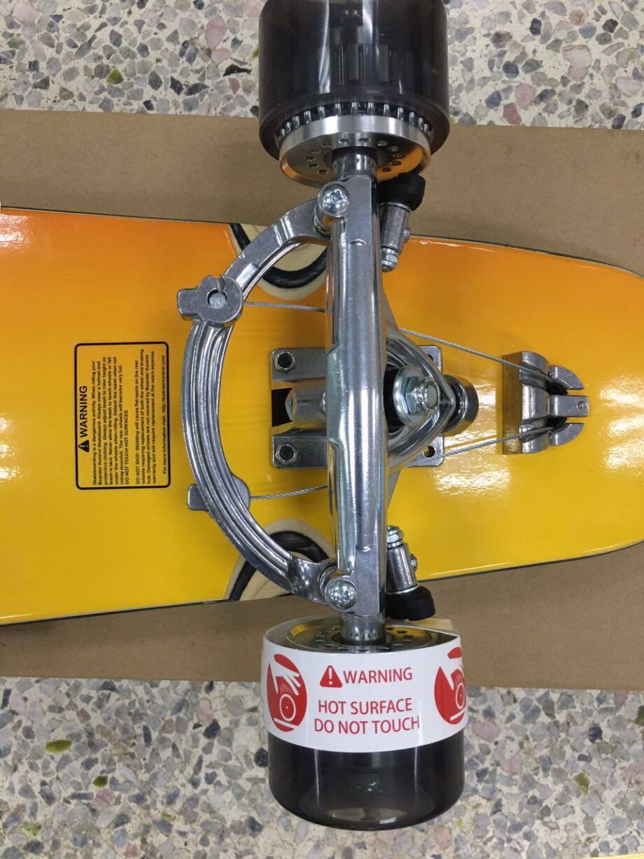Boarder Kontrol Longboard Brakeboard with Skateboard brake – Orange ...