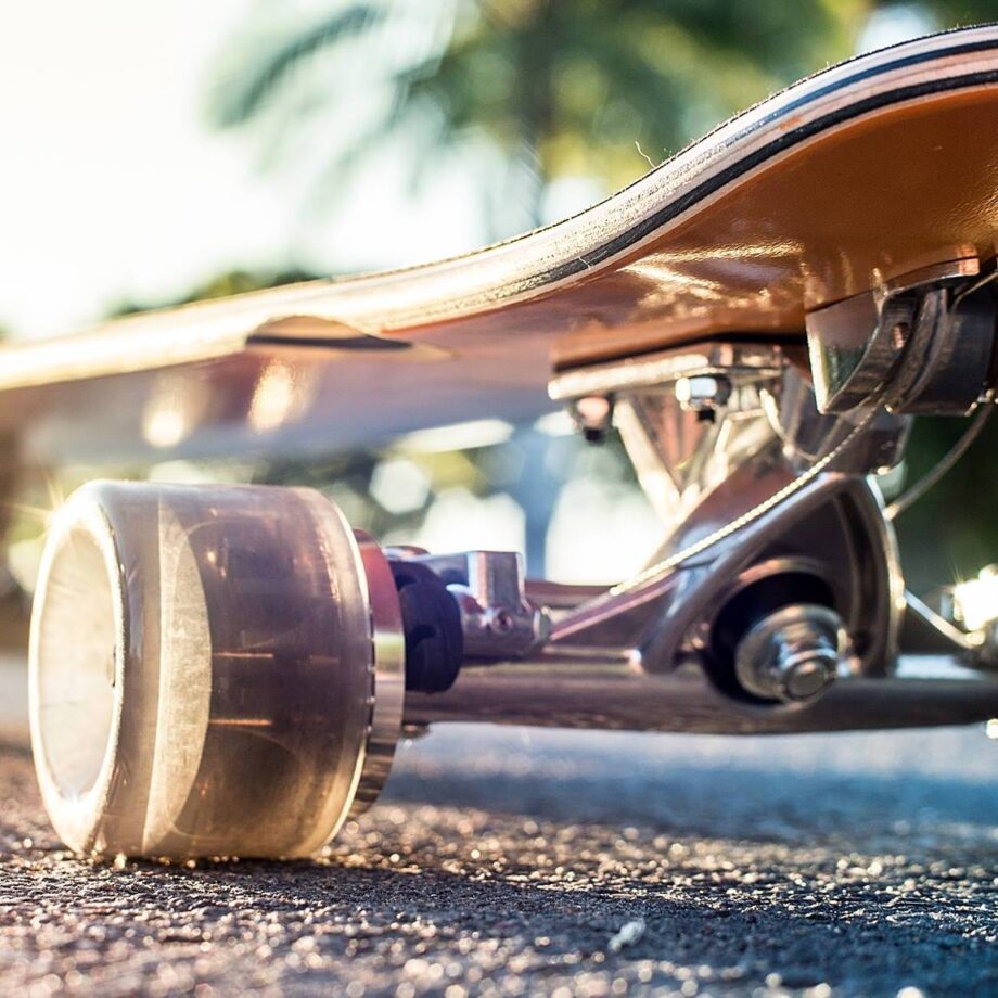 Boarder Kontrol Longboard Brakeboard with Skateboard brake Orange