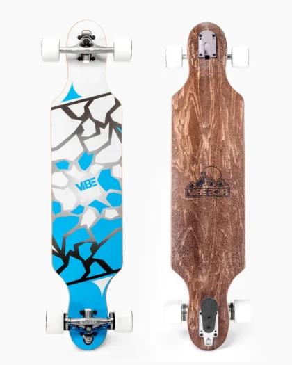 VibeRide BrakeBoard Longboard with brake -  Fractal Fusion