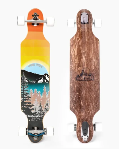 VibeRide BrakeBoard Longboard with brake - Vintage Valley