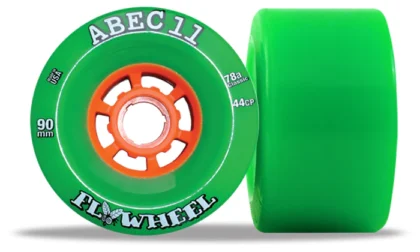 ABEC 11 FLYWHEEL 90MM GREEN 4 PACK 75A