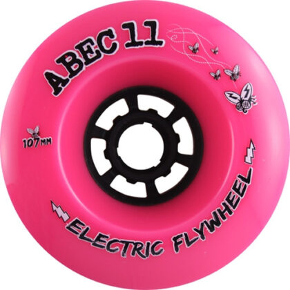 Abec 11 Electric Flywheel 107mm 77A Pink Wheels