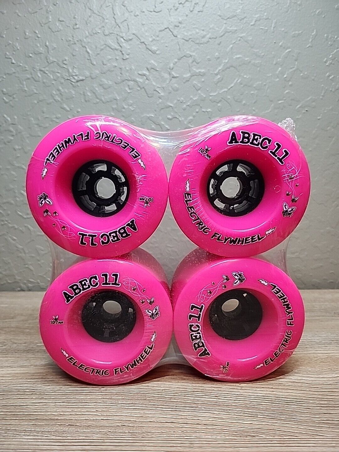 ABEC 11 107mm Electric Flywheel 77a Pink Wheels in stock