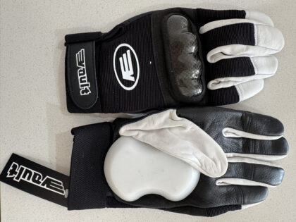 Vault Downhill Longboard Freeride Leather Gloves XL