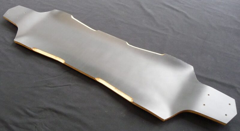 FP Skateboards Fat Pigeon Longboard Deck - The Phat Drop - yellow - Image 2